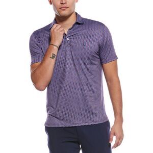 Tailorbyrd Mens Footballs Performance Polo Shirt, Red
